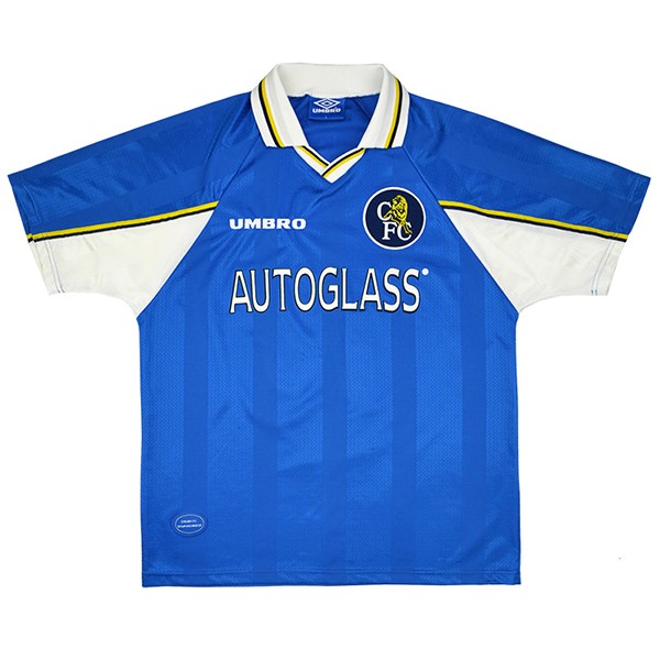 Tailandia Camiseta Chelsea Primera Equipación Retro 1997 1999 Azul